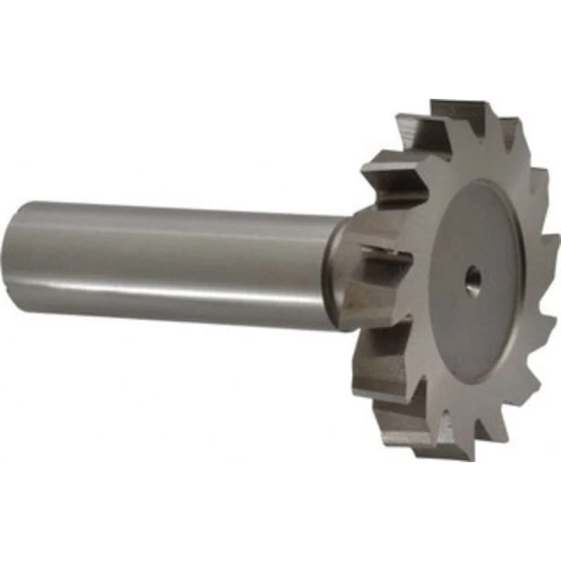 Made in USA ANSI 812 (Old Std # 24) 1-1/2 Cut Diam, 1/4 Cut Width, 1/2 Shank, Staggered-Tooth Woodruff Keyseat Cutter...